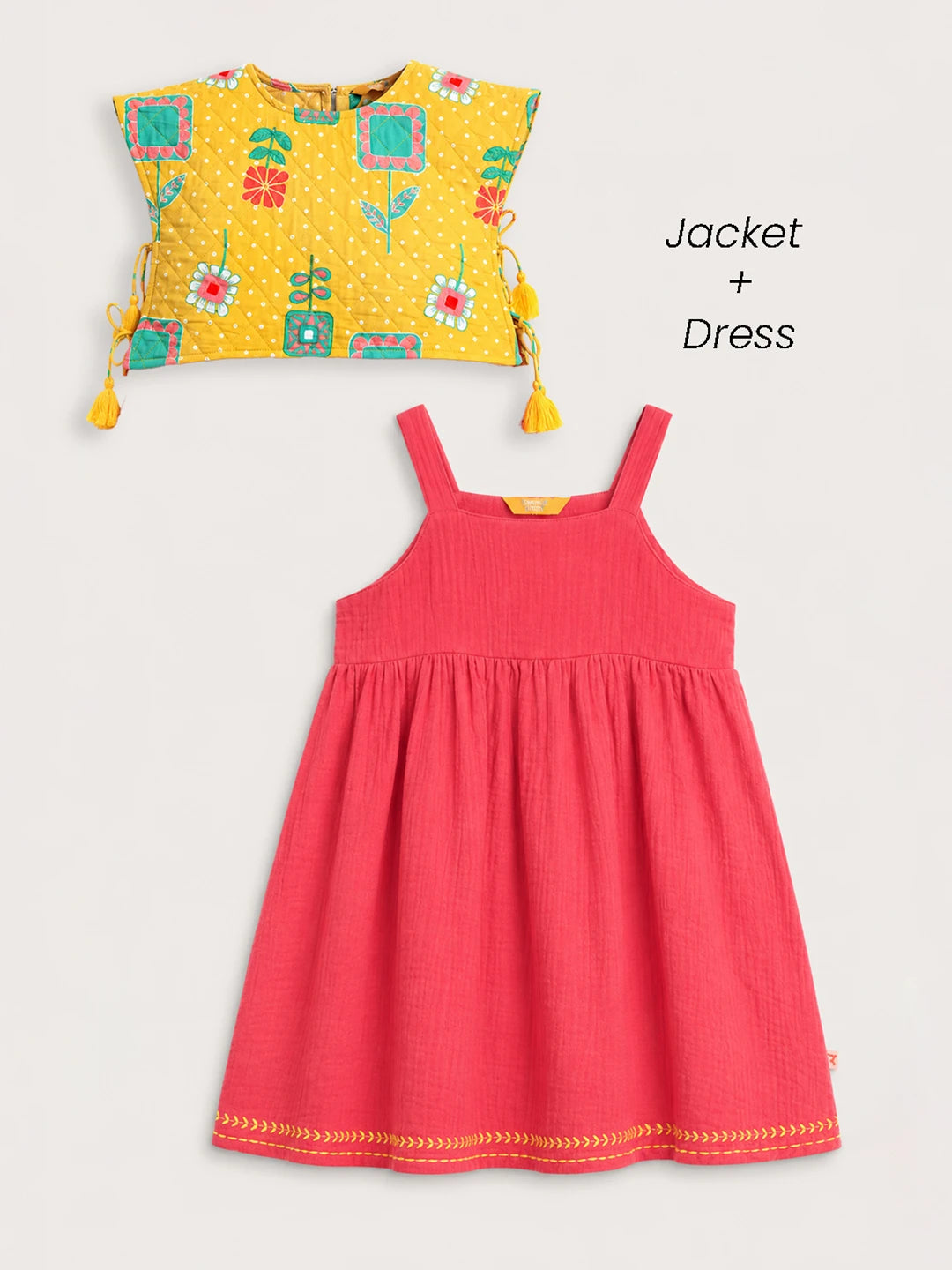 Dress With Quilted Jacket