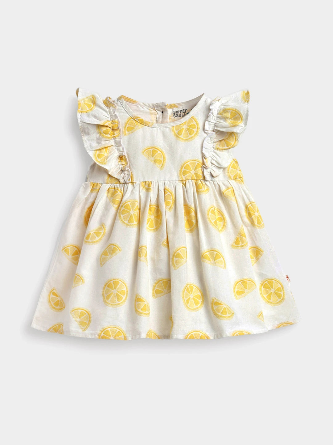 Lemon Slice Printed Cotton Dress