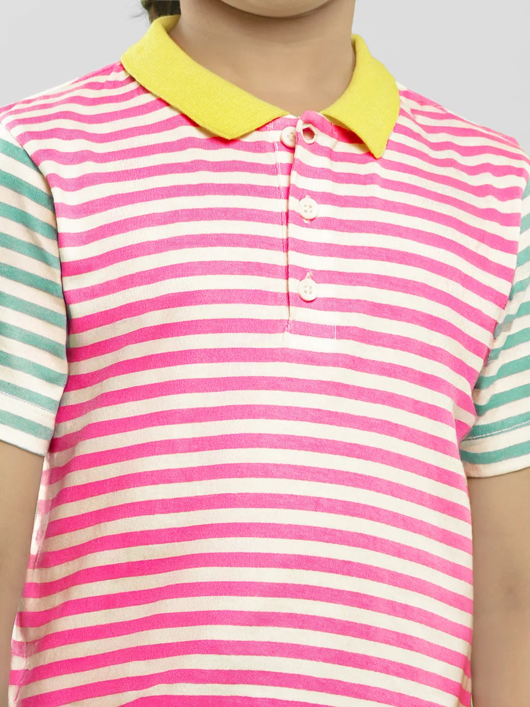 Striped Cotton Polo Tee