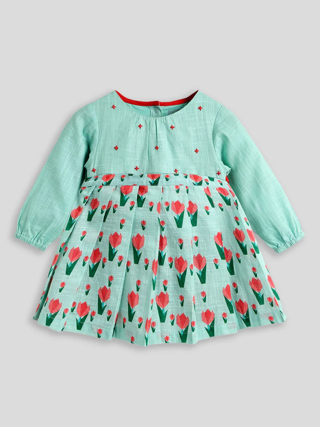 Green Tulip Bodysuit and Skirt Set- Newborn