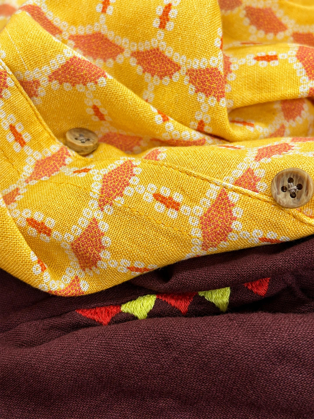 Elbow Patch Kurta Pajama Set