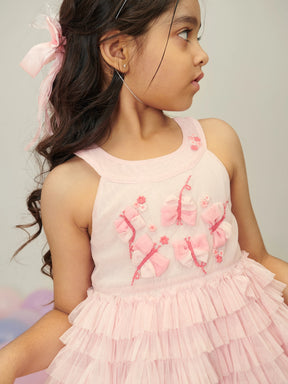 Ombre Flounce Tulle Dress Somersault
