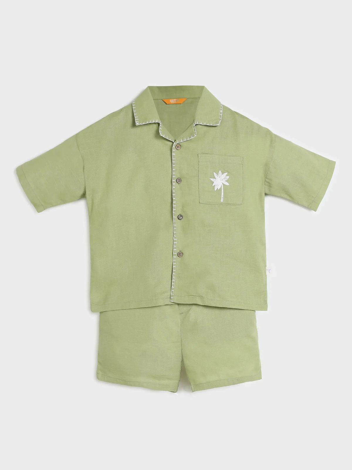 Solid Shirt & Shorts Set