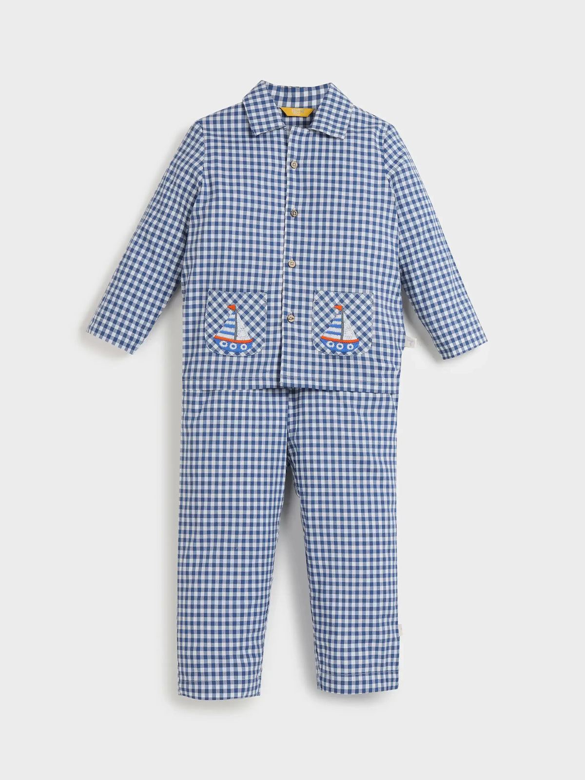 Checkered Blue Co-ord Set