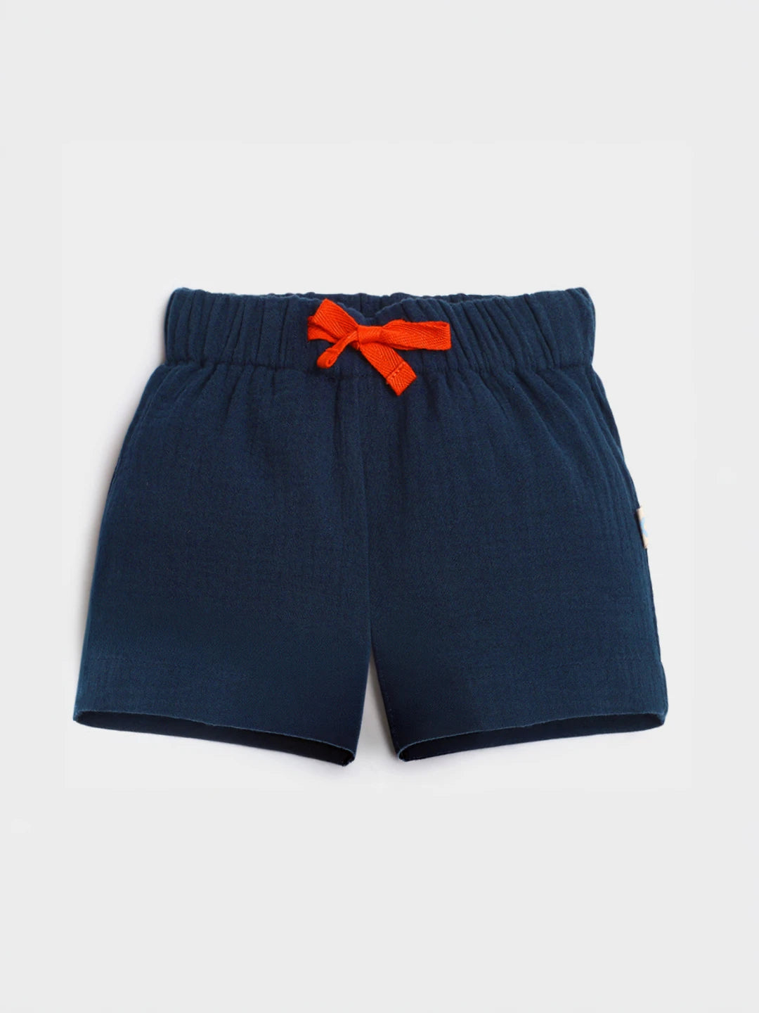 Navy Muslin Shorts