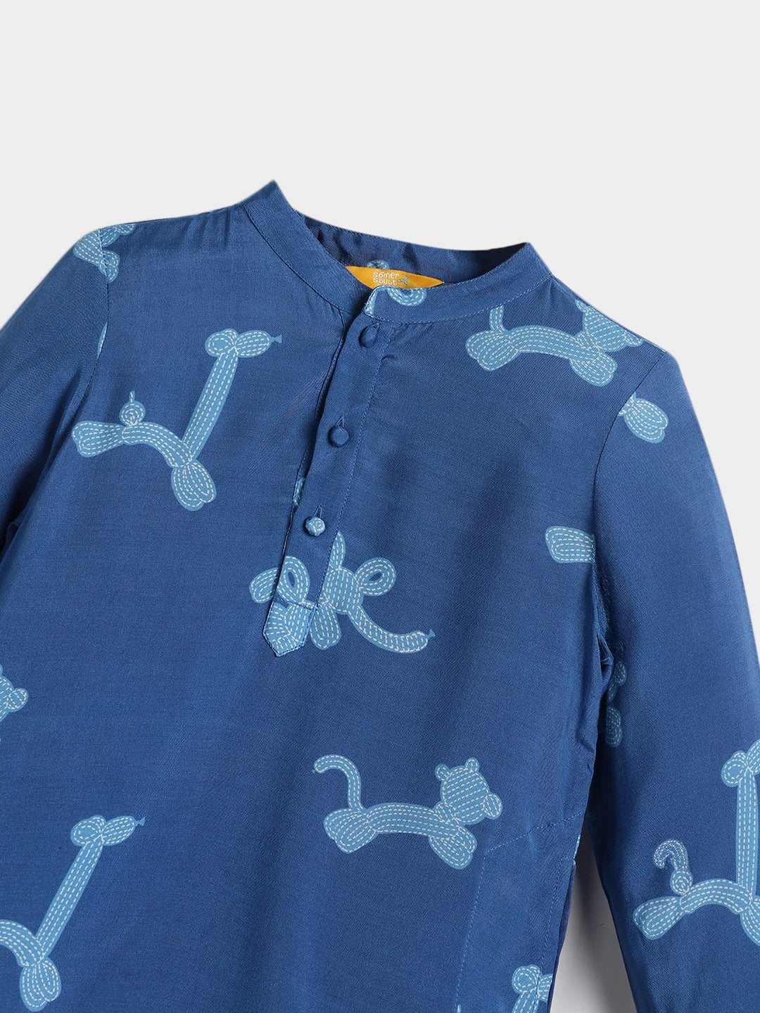 Premium Blue Kurta Pajama Set