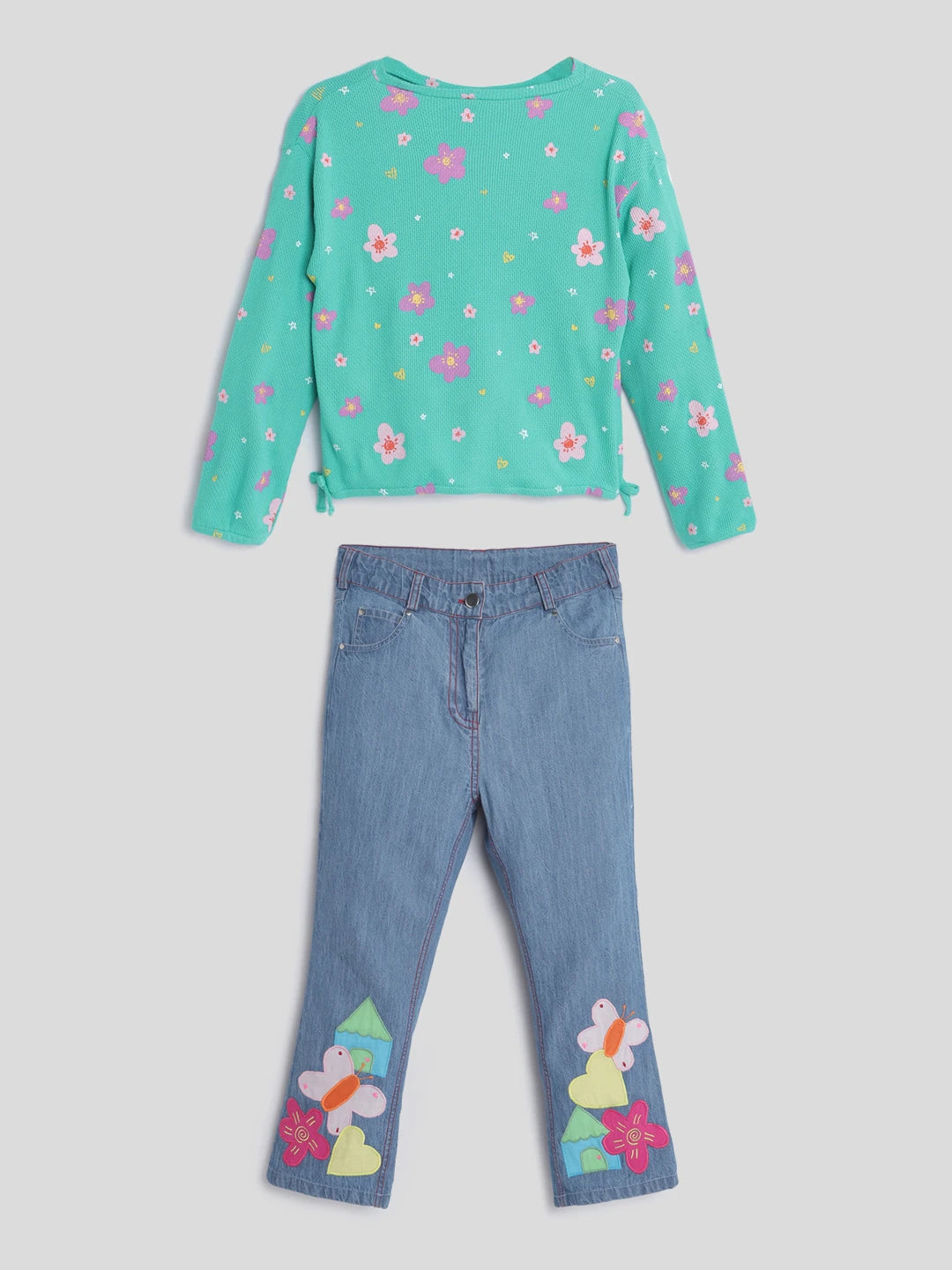 Flower Party Top & Pants Set