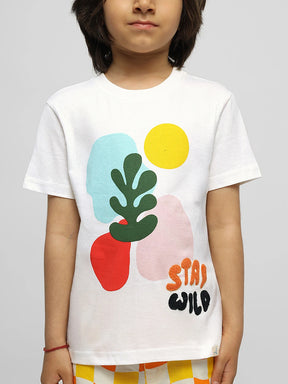 Stay Wild Embroidered Cotton Tee
