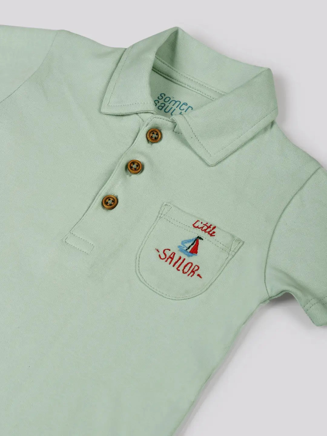 Little Sailor Cotton Bodysuit- Pack of 2