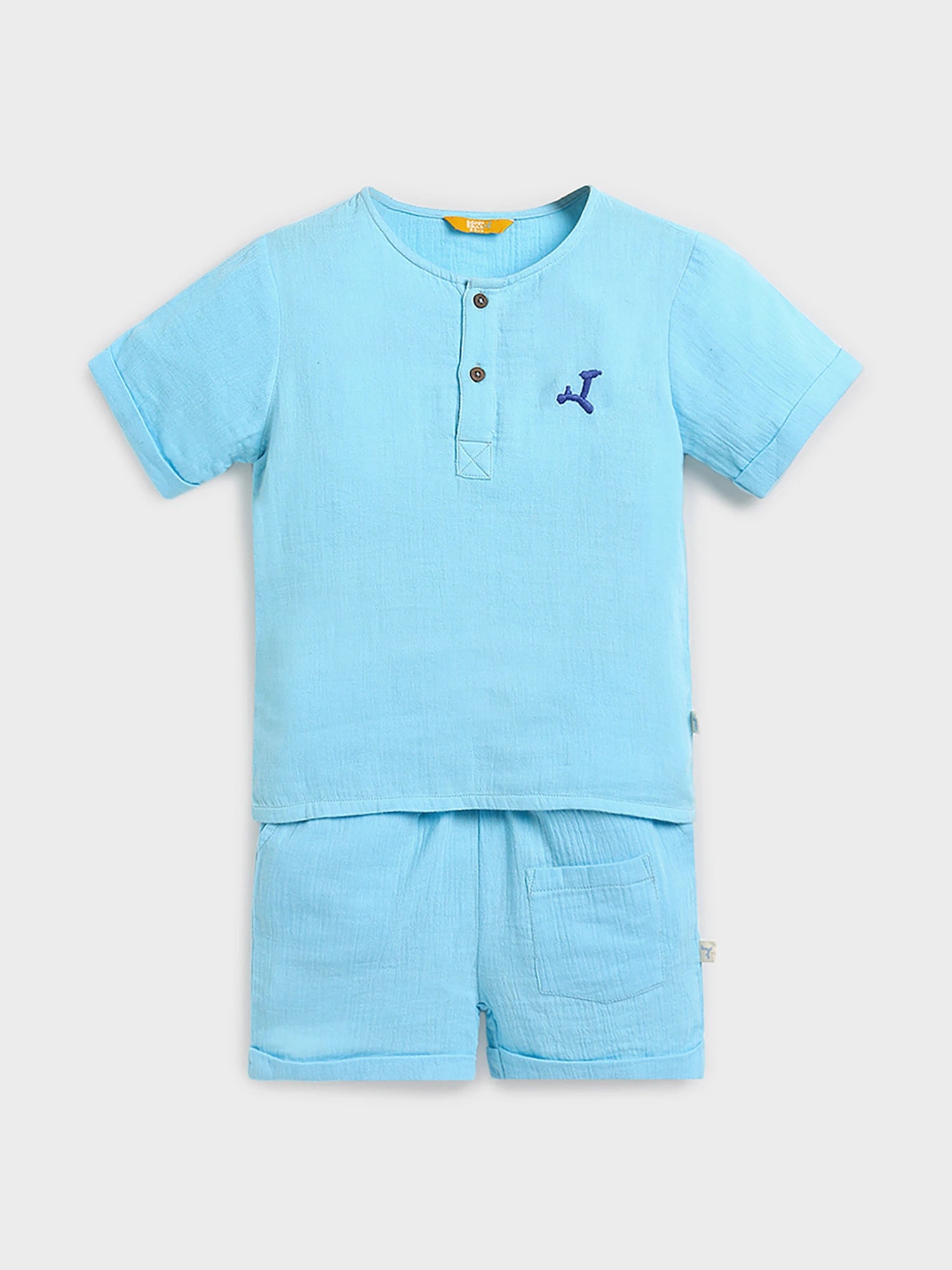 Solid T-Shirt & Shorts Set