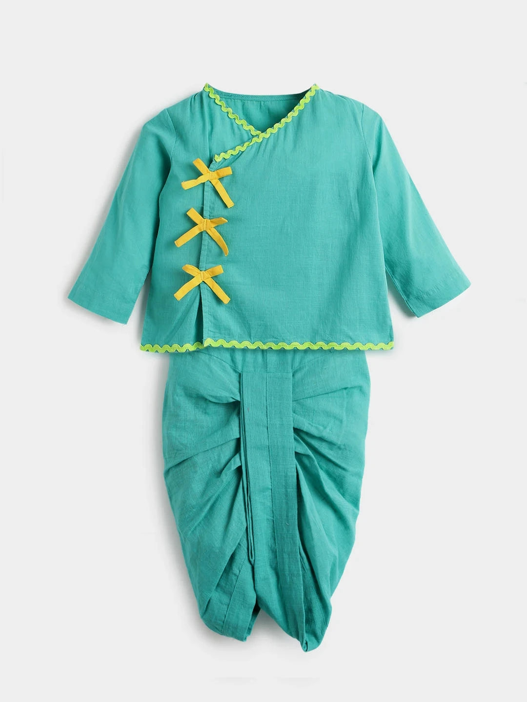 Turquoise Dhoti Kurta Set- Newborn