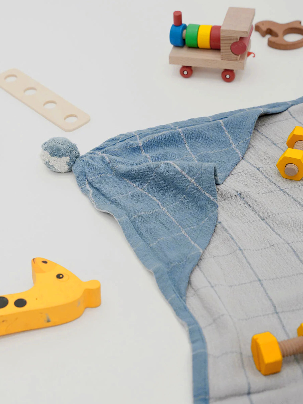 Banana Double Cloth Baby Towel Set- Blue Somersault