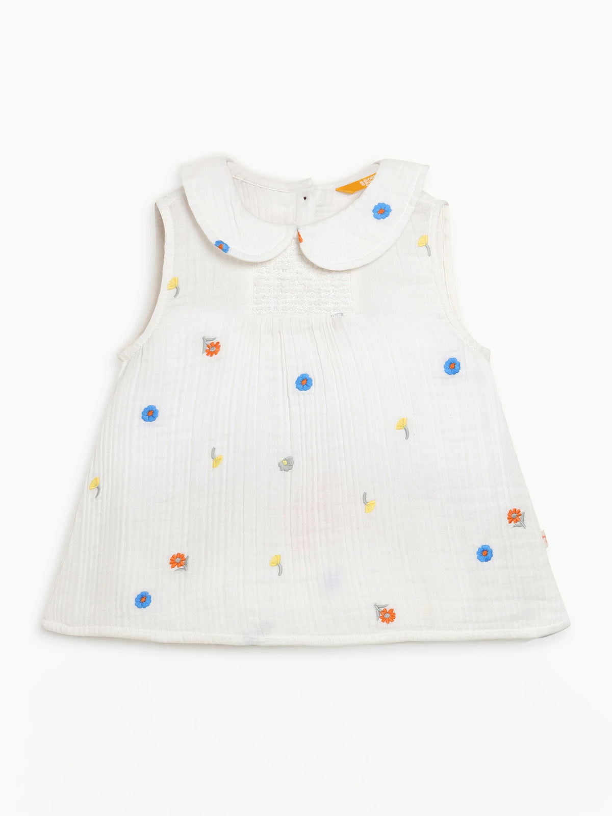 Embroidered Muslin Top