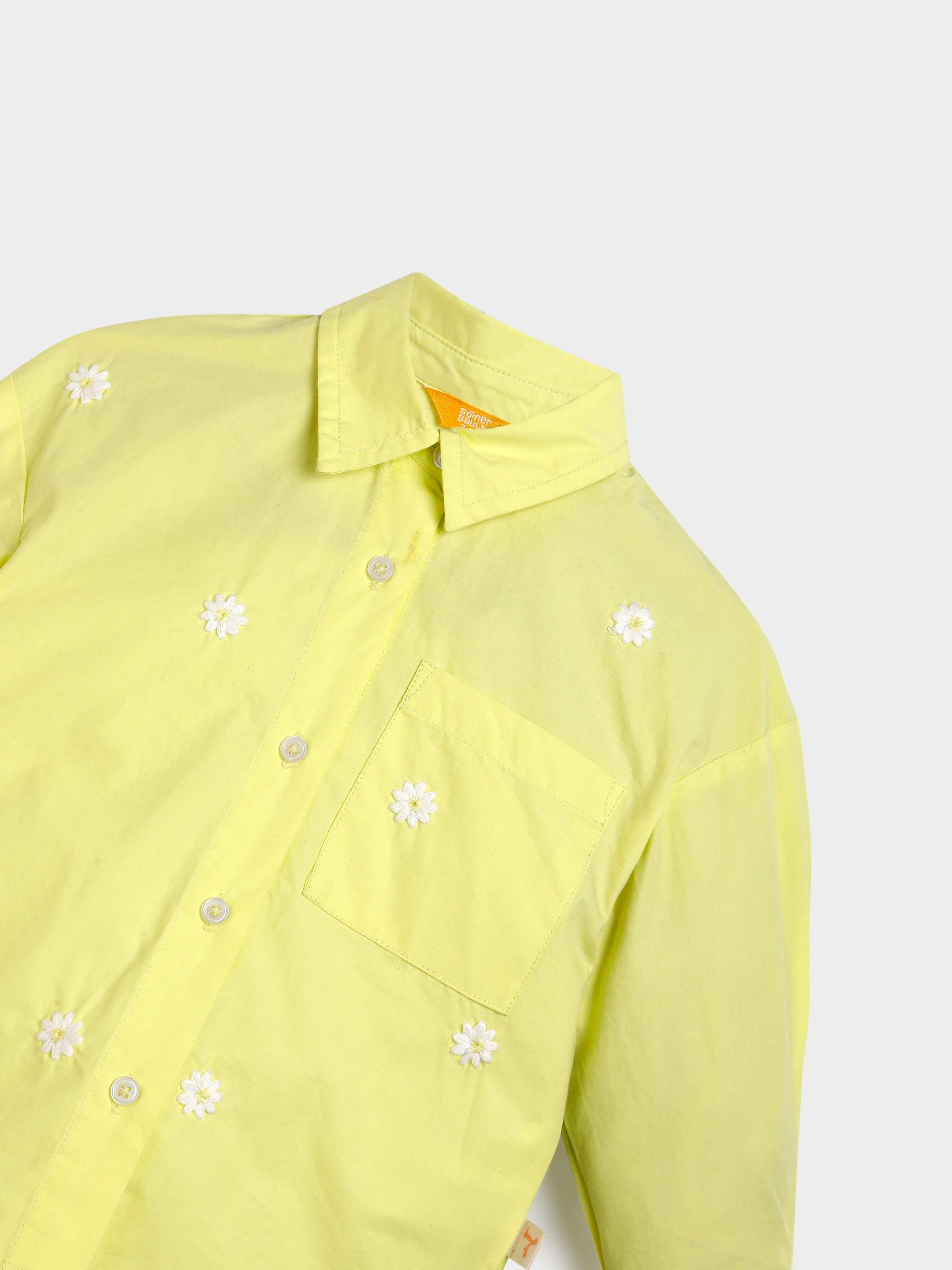 Yellow Daisy Shirt and Denim Set