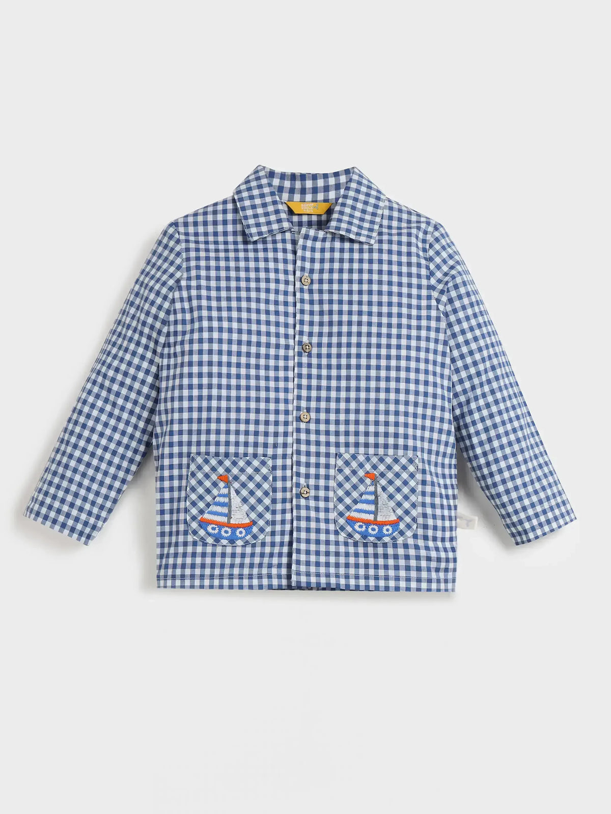 Checkered Blue Shirt