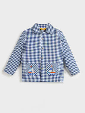 Checkered Blue Shirt