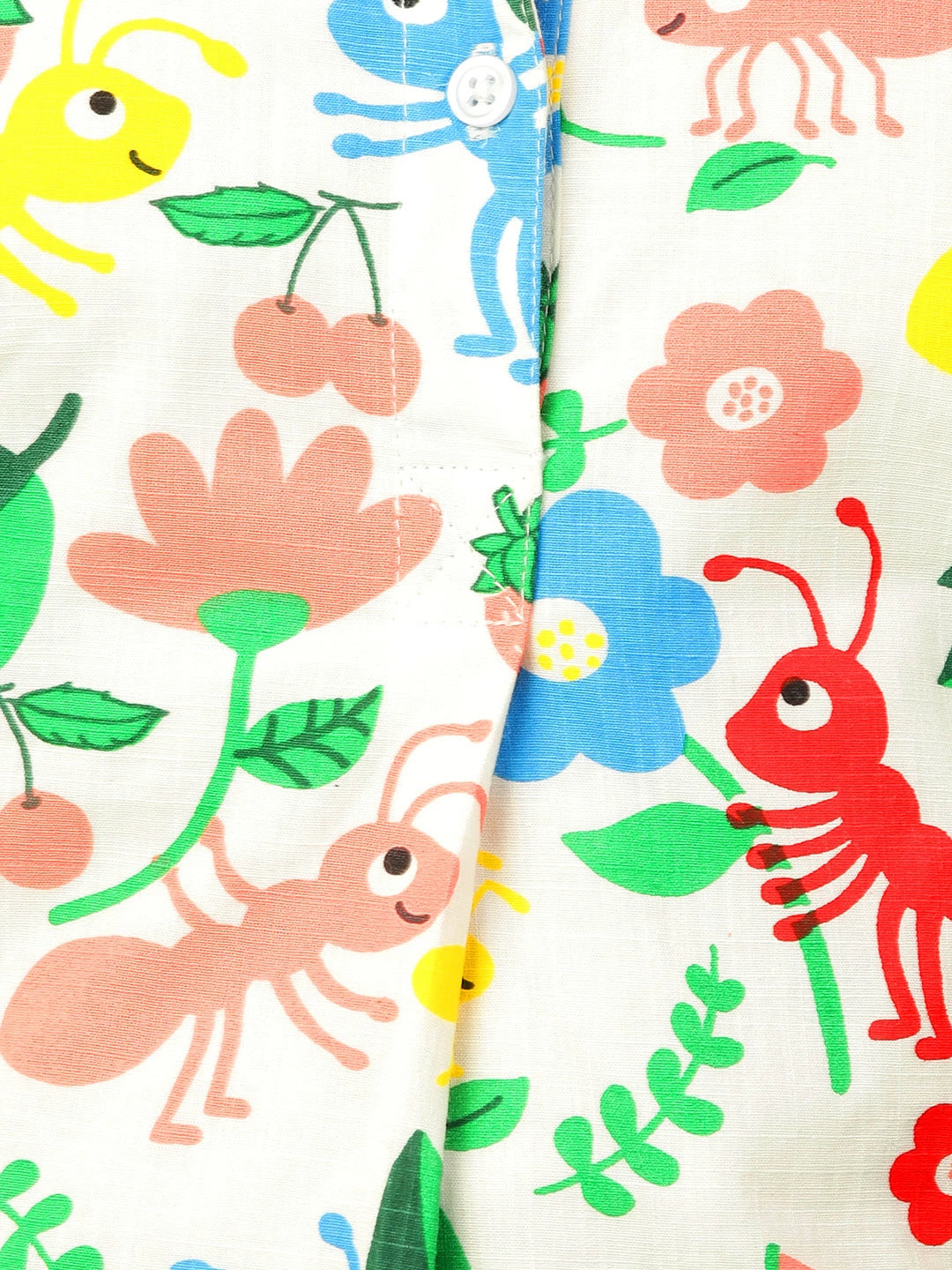 Girls Floral Print Top & Solid Pants Set