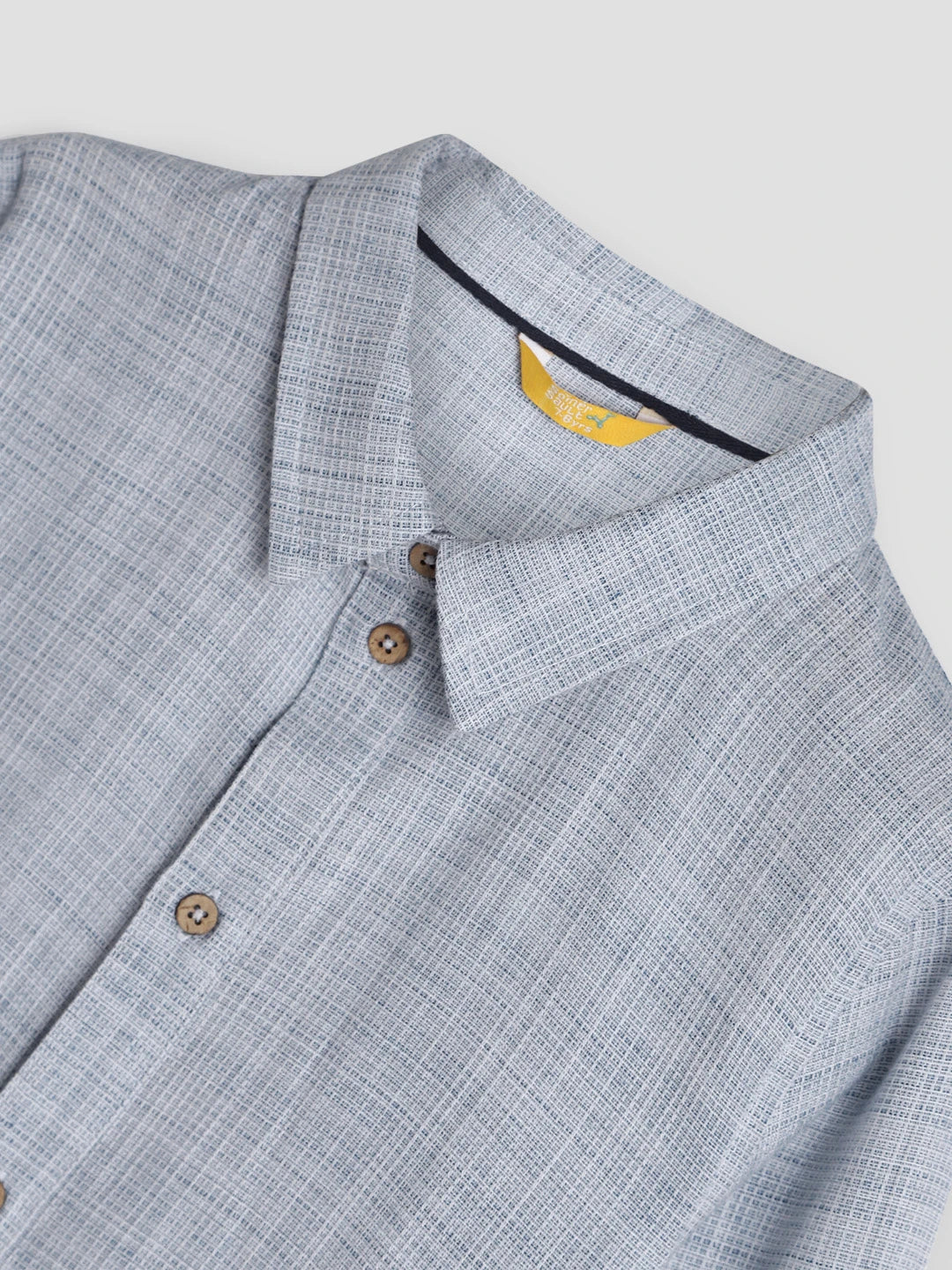 Boys Textured Shirt & Cargo Pants Co-Ord Set