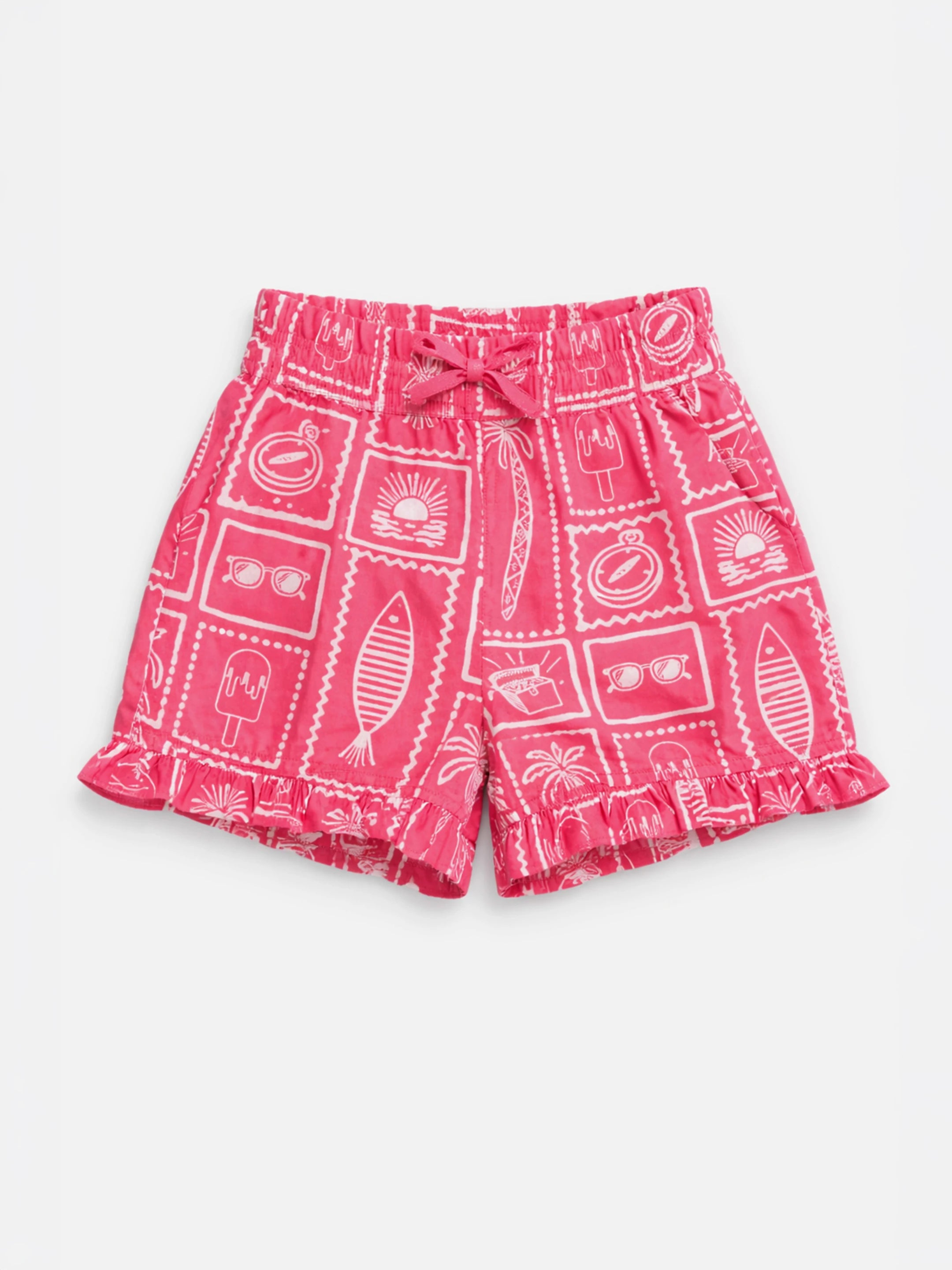 Printed Pink Shorts