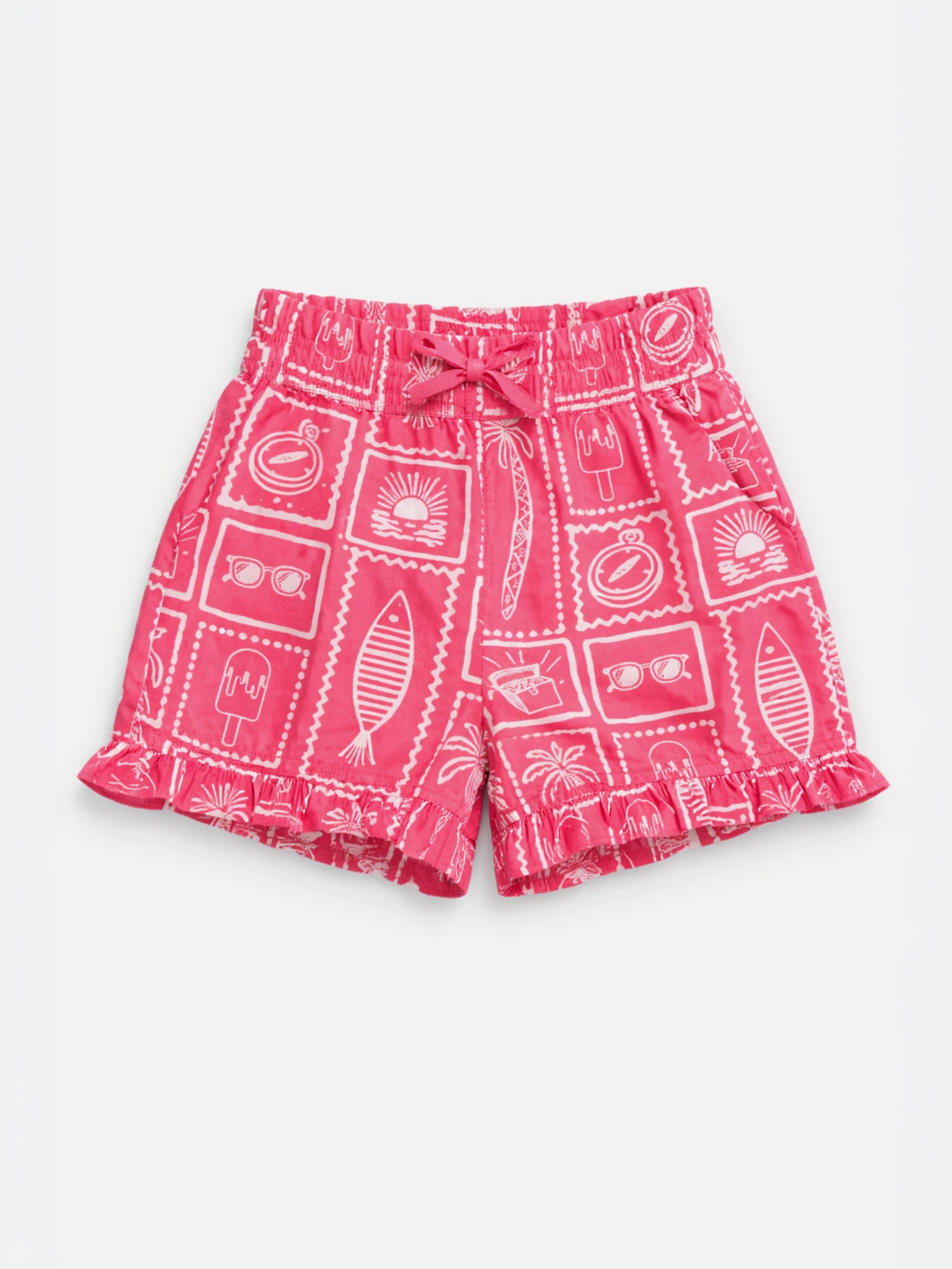 Printed Pink Shorts