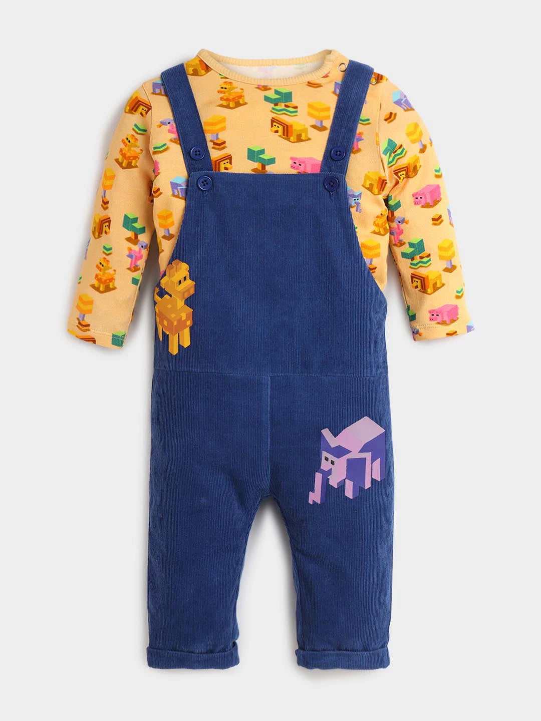 Bodysuit & Dungaree Set