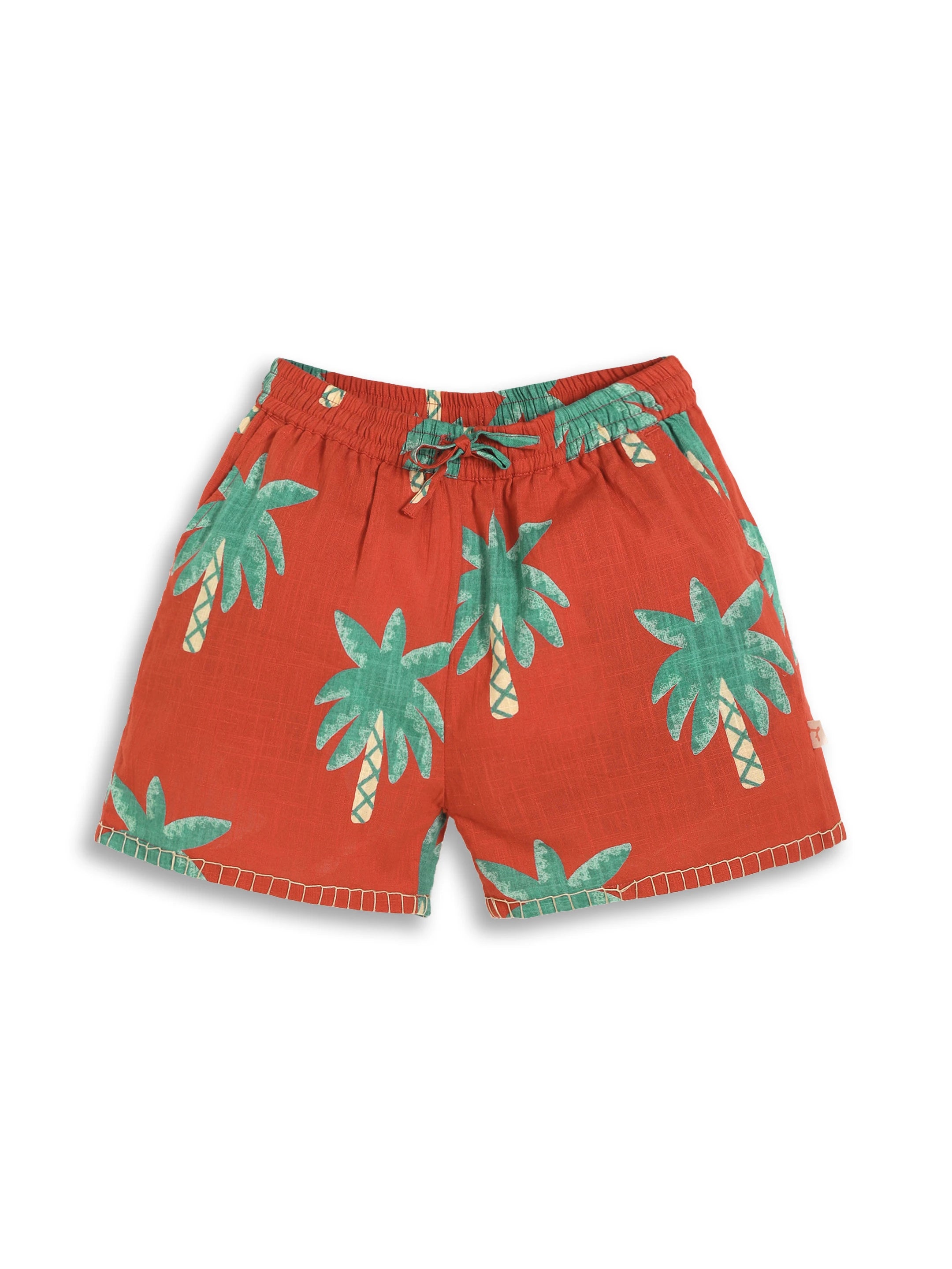 Printed Cotton Shorts