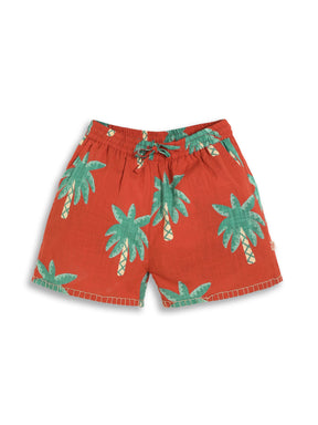 Tropical Palm Crop Shorts