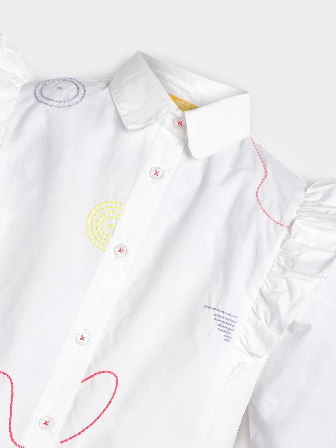 Girls Frill Detail Top & Flared Leggings Set