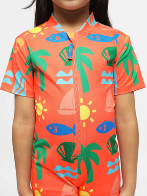 Beach Vibes Legged Swimsuit