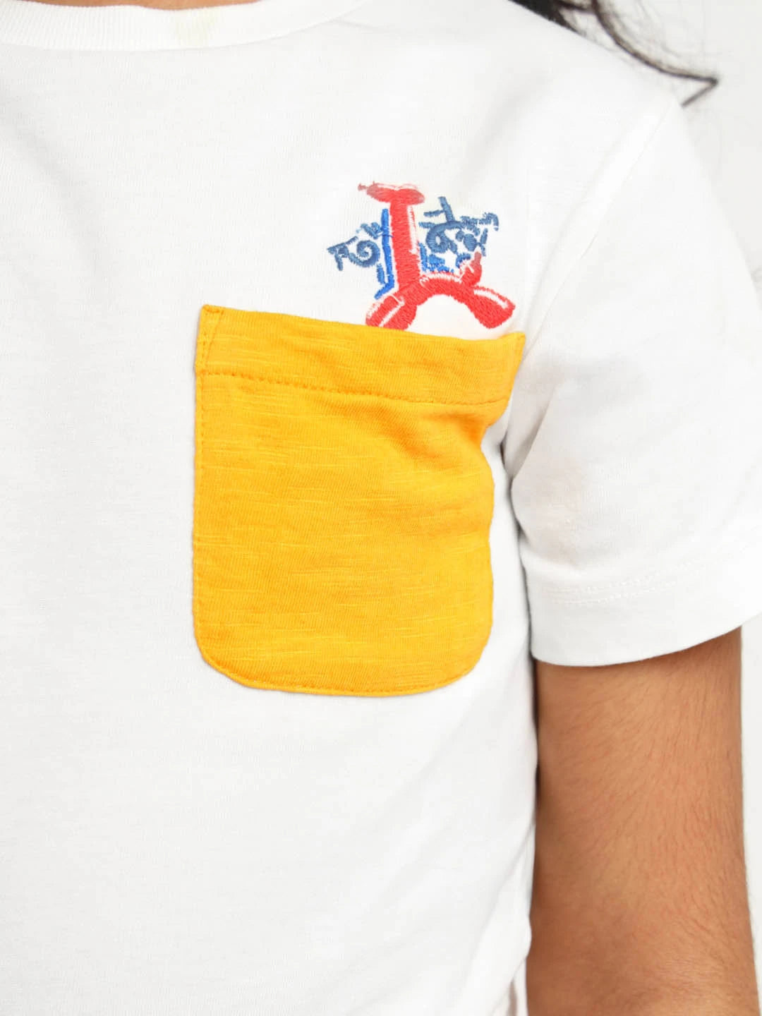 Girls Pocket Detail T-Shirt & Wide-Leg Pants Set