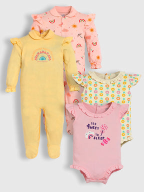 Flutter & Frills Newborn Essential Surprise Box- Girl- Pack of 4