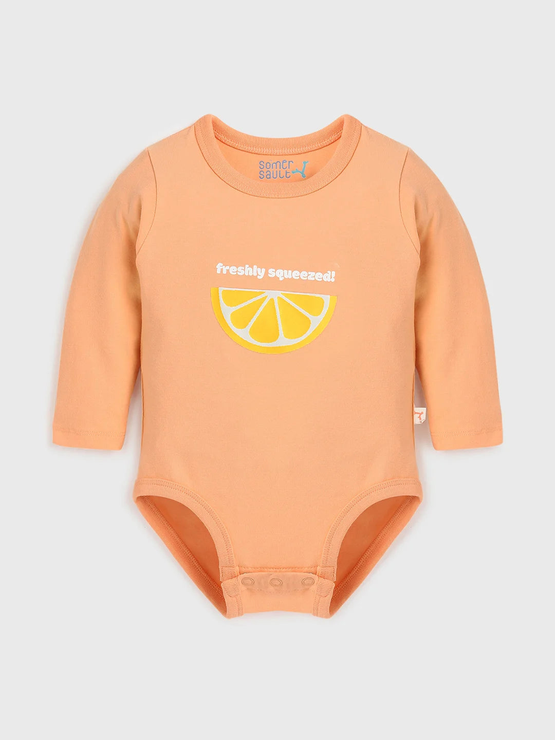 Orange Printed Bodysuit