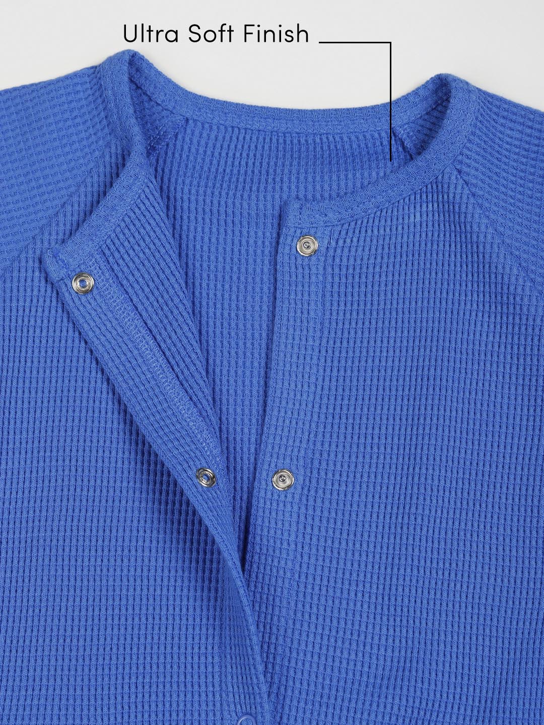 Waffle Knit Cotton Sleepsuit