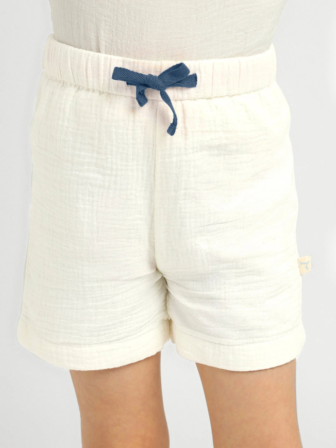 Ecru Muslin Shorts