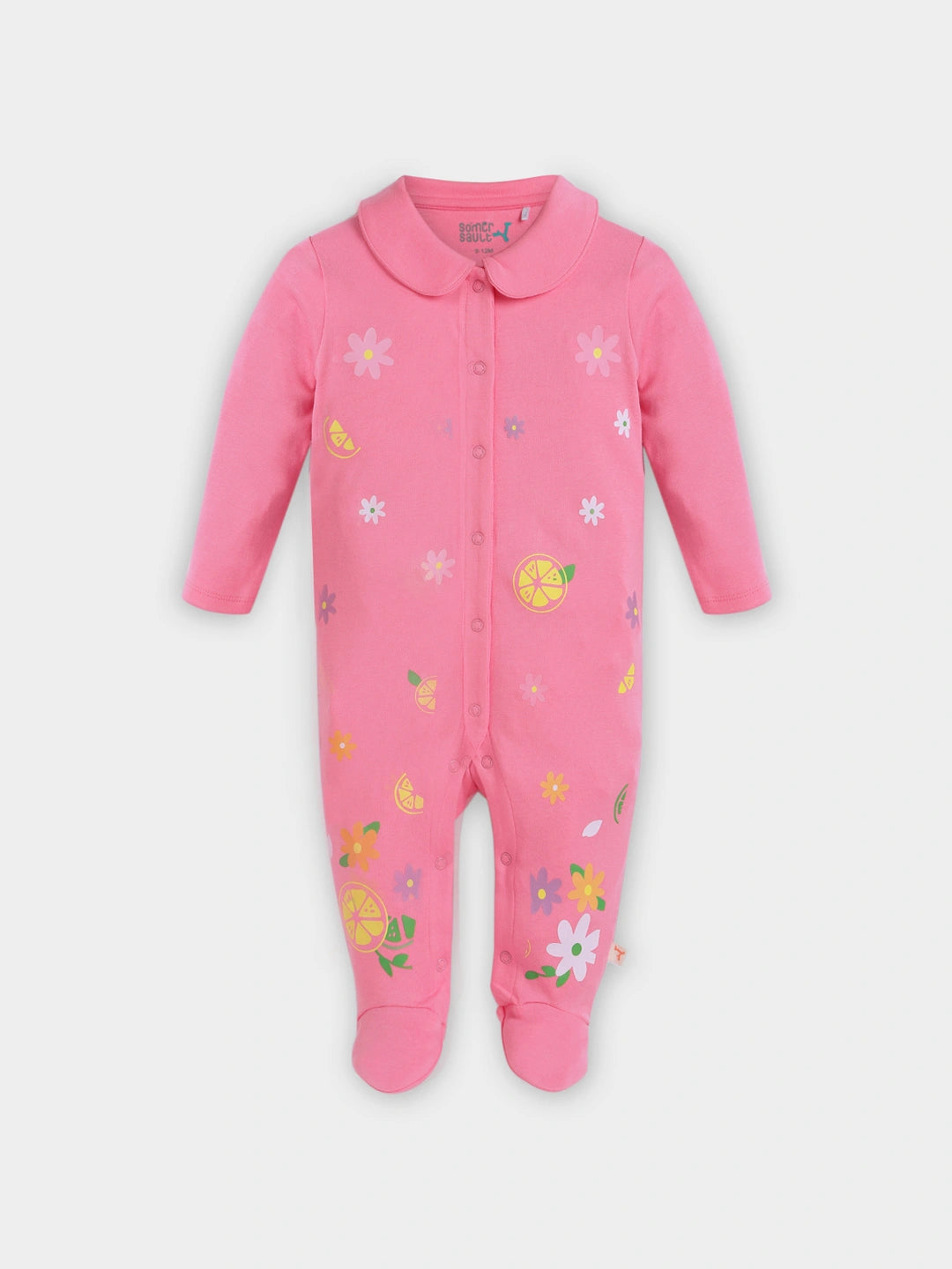 Rosy Dreams Printed Sleepsuit - Footed