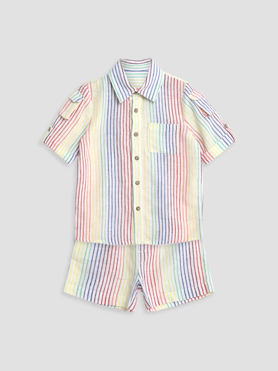 Fruity Stripe Shirt & Short Set