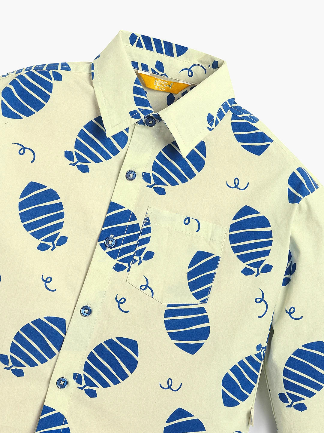 Printed Shirt & Denim Set