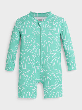 Palm Breeze Zip Swimsuit