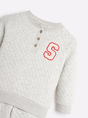 Little Masters Quilted Sweat & Joggers Set