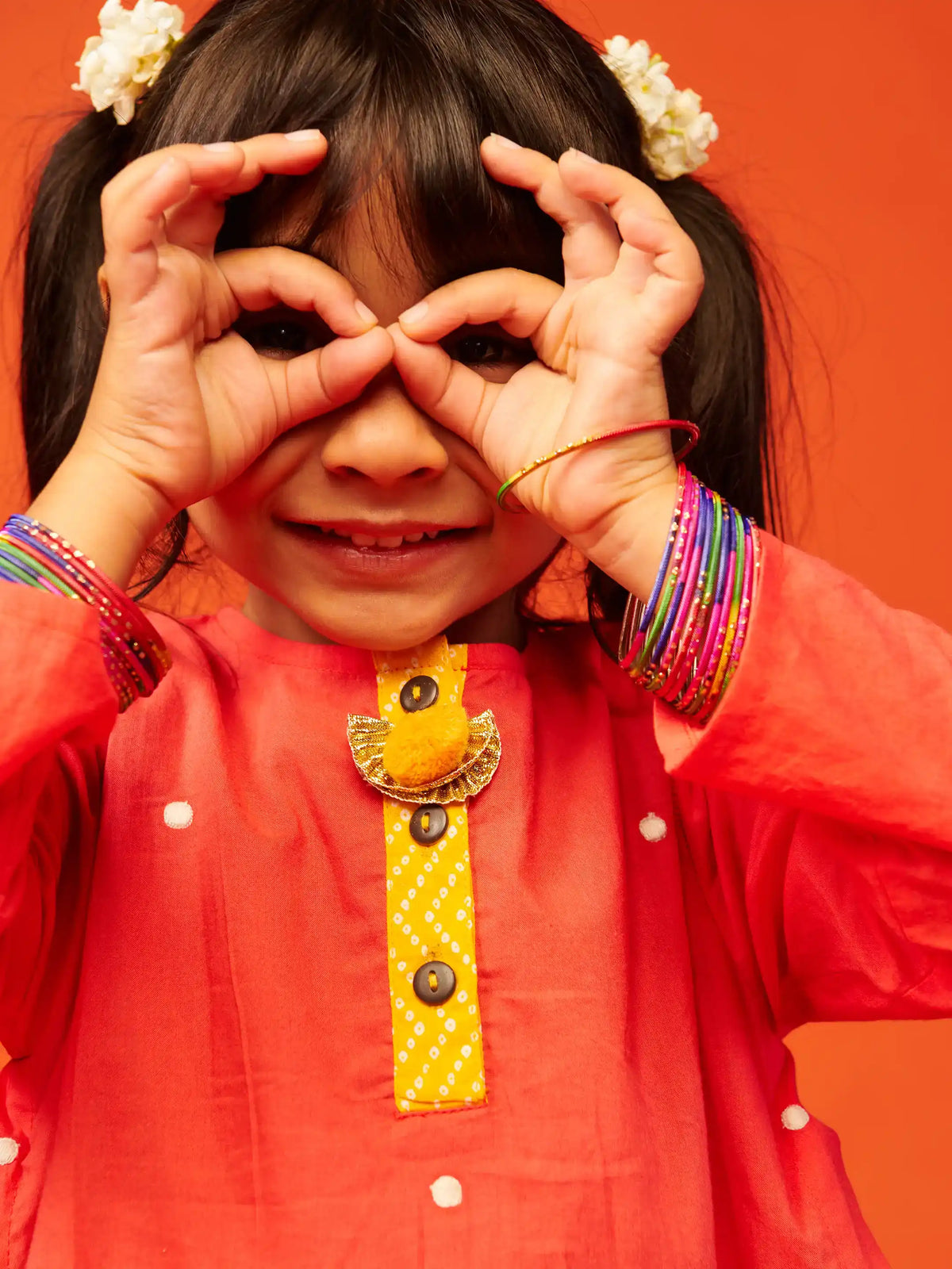 Pink Pom Pom Kurta Dress Somersault