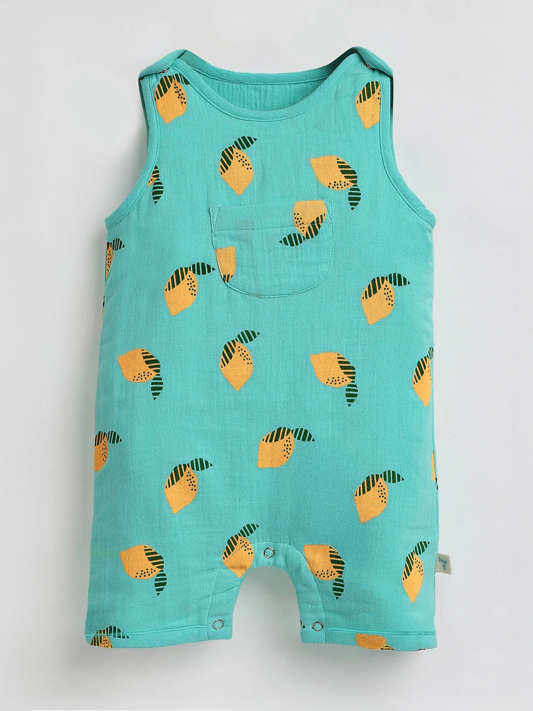 Cool Lemonade Printed Cotton Romper