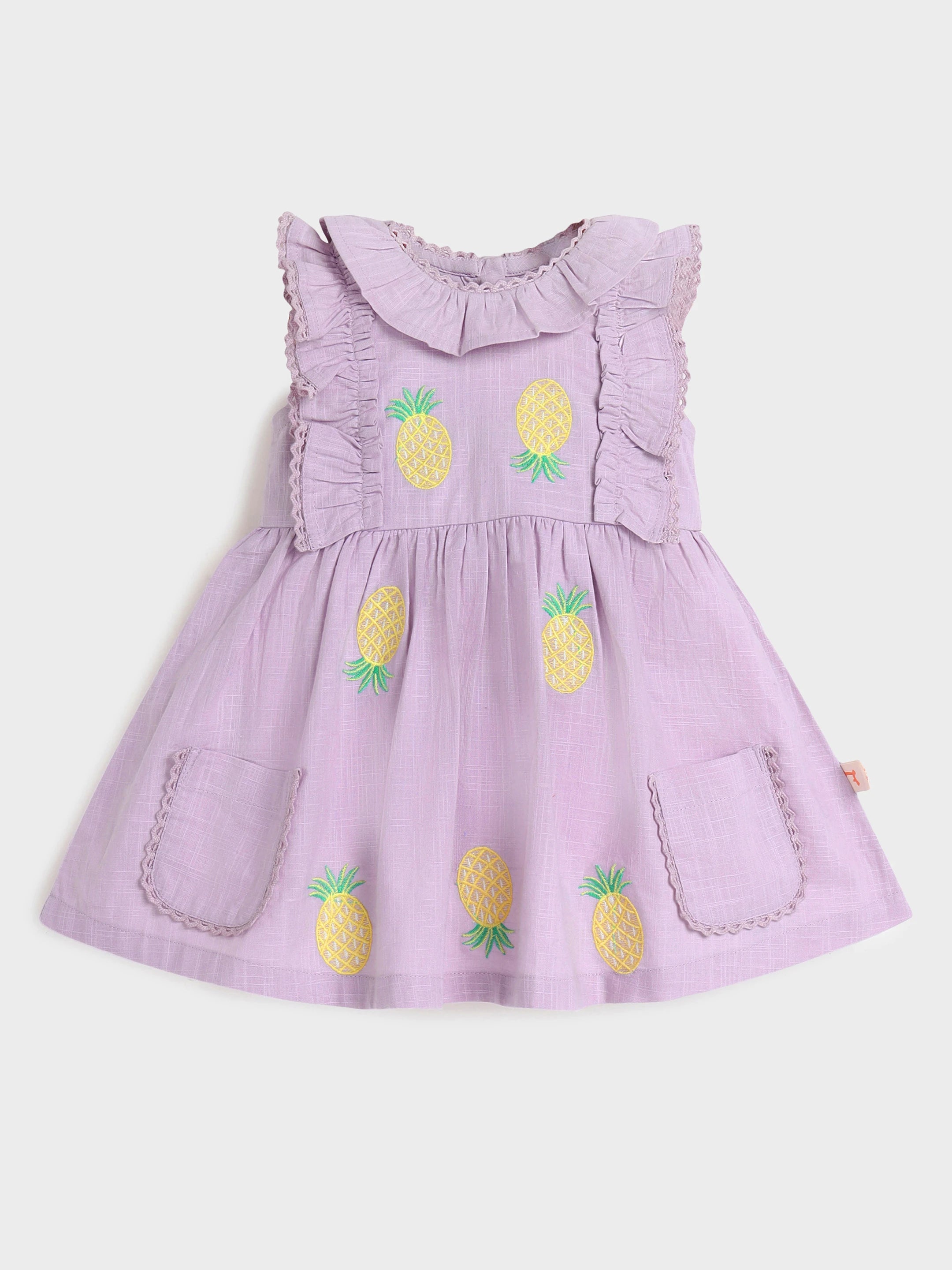 Purple Ruffle Dress