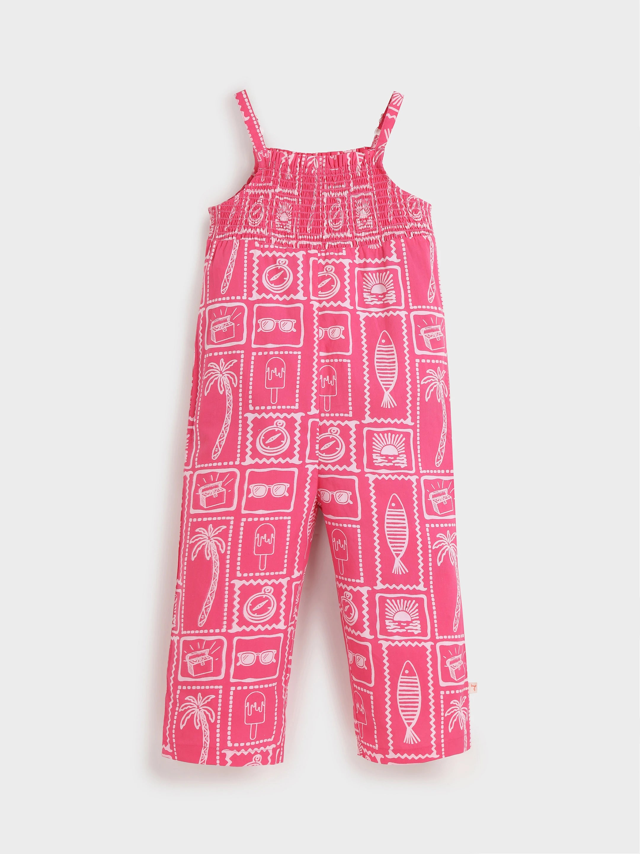 Printed Strap Jumpsuit