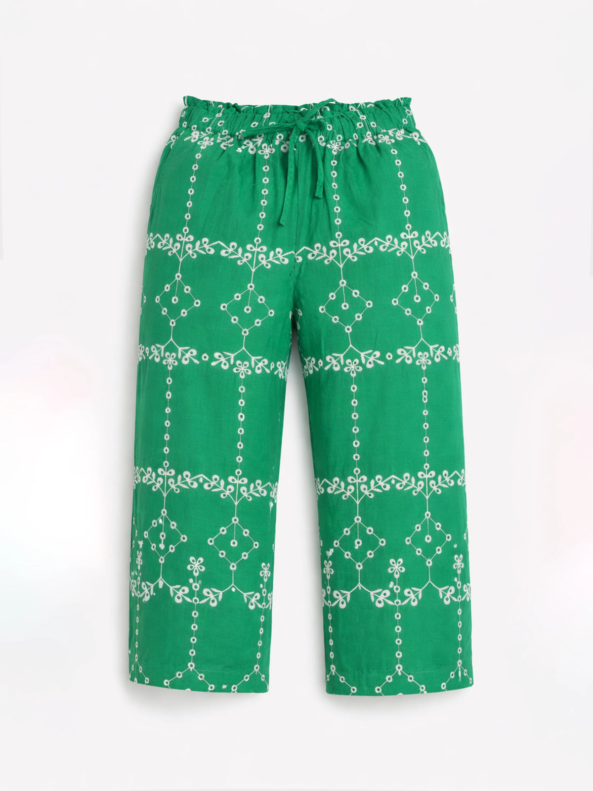 Green Schiffli Pant