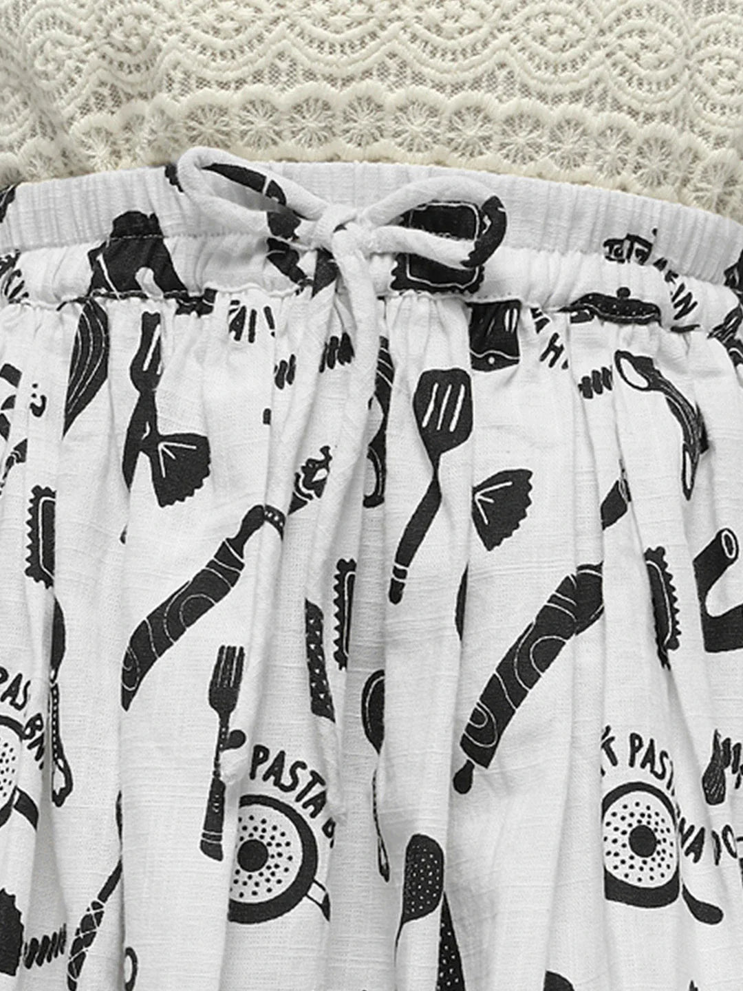 Kitchen Tools Cotton A-Line Skirt