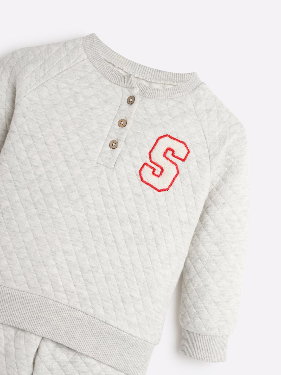 Little Masters Quilted Sweat & Joggers Set