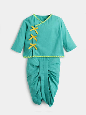 Turquoise Dhoti Kurta Set- Newborn