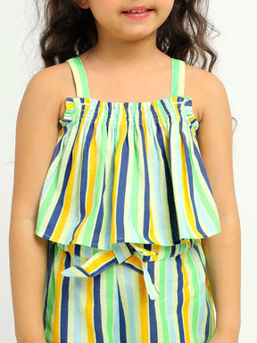 Summer Camp Stripe Cotton Co Ord Set