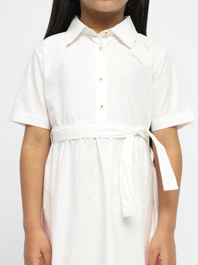 Santra Collared Cotton Shirt Dress