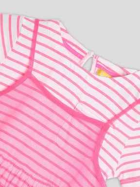 Pink Mesh Dress Set of 3 Somersault
